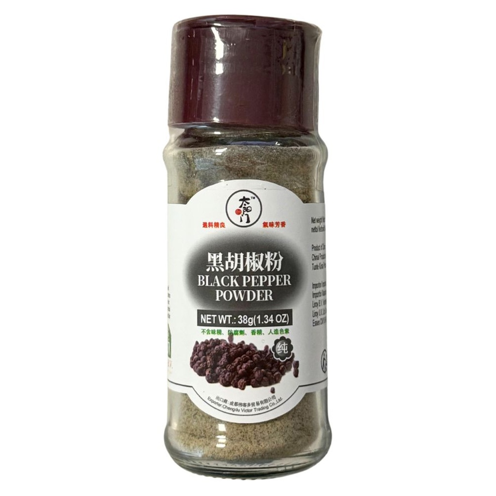 [500108] POLVO DE PIMIENTO NEGRO *TYM* 太阳门 黑胡椒粉 38g/24