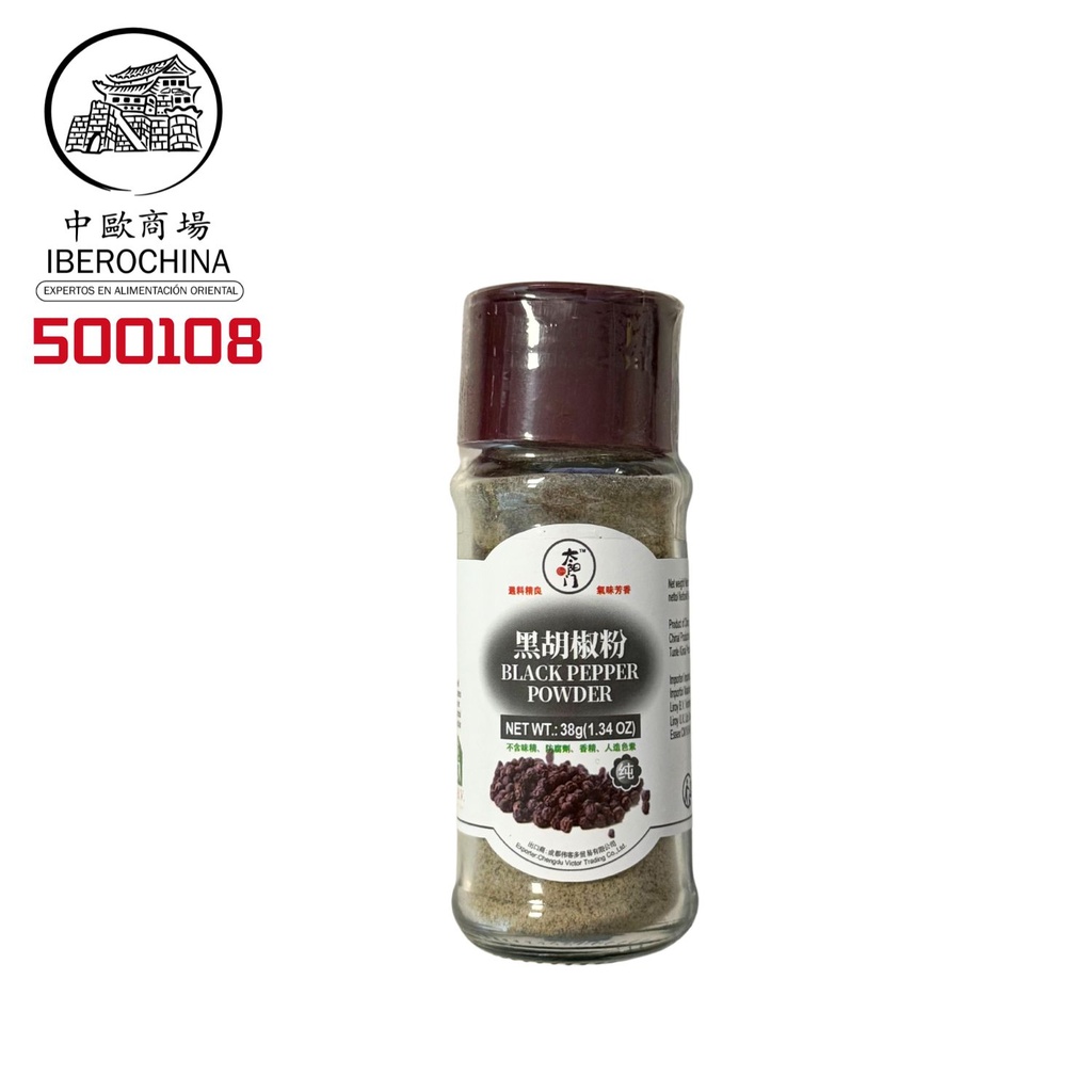 POLVO DE PIMIENTO NEGRO *TYM* 太阳门 黑胡椒粉 38g/24
