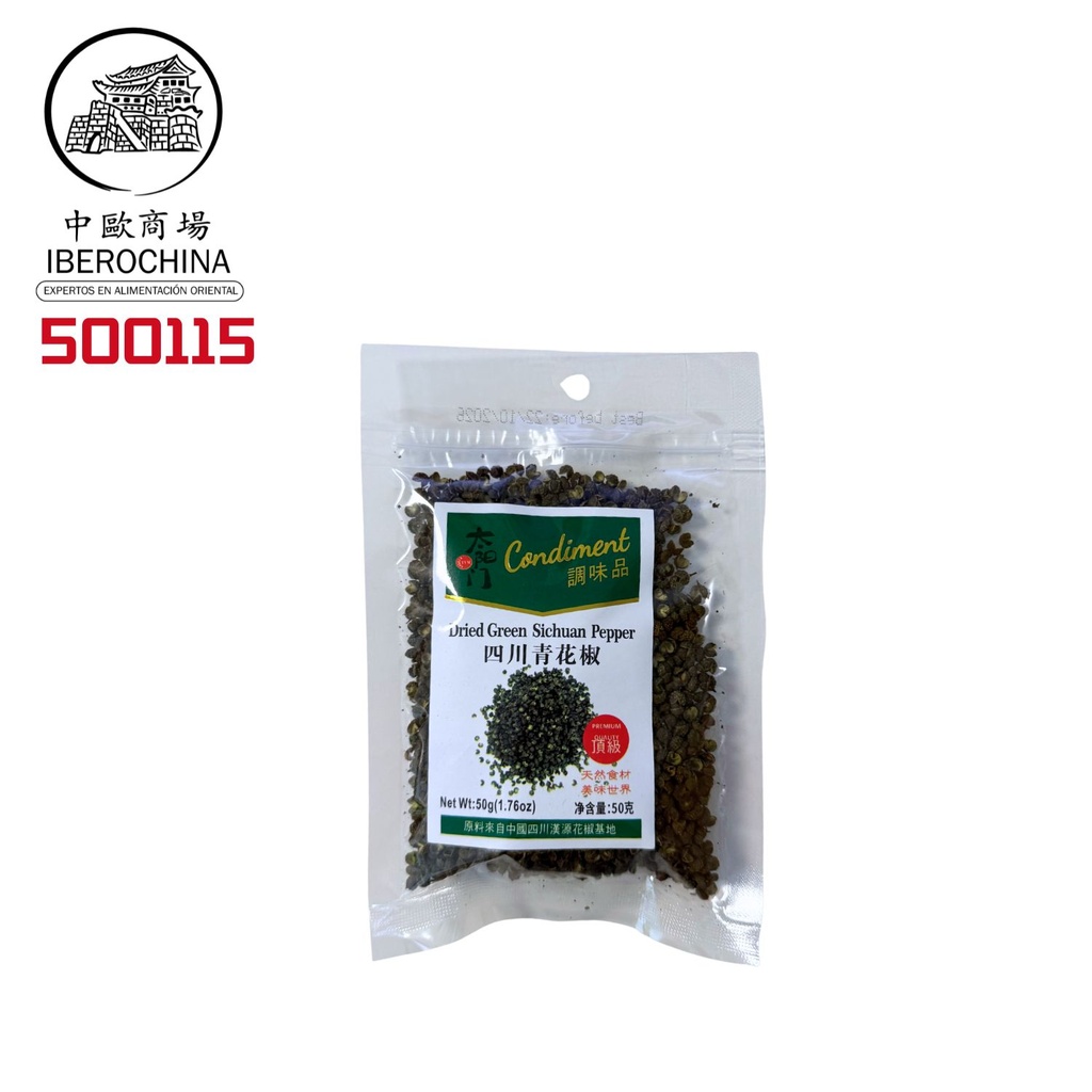 [500115] PIMIENTO VERDE SICHUAN *TYM* 太阳门 青花椒 50g/30