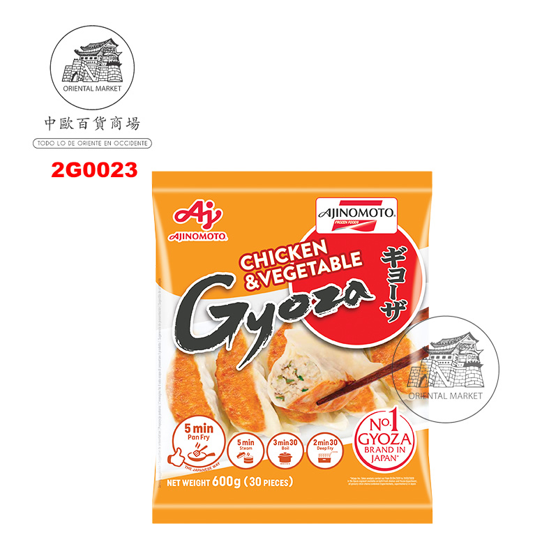 GYOZA POLLO E001 *AJINOMOTO* 鸡肉蔬菜煎饺 600g/10