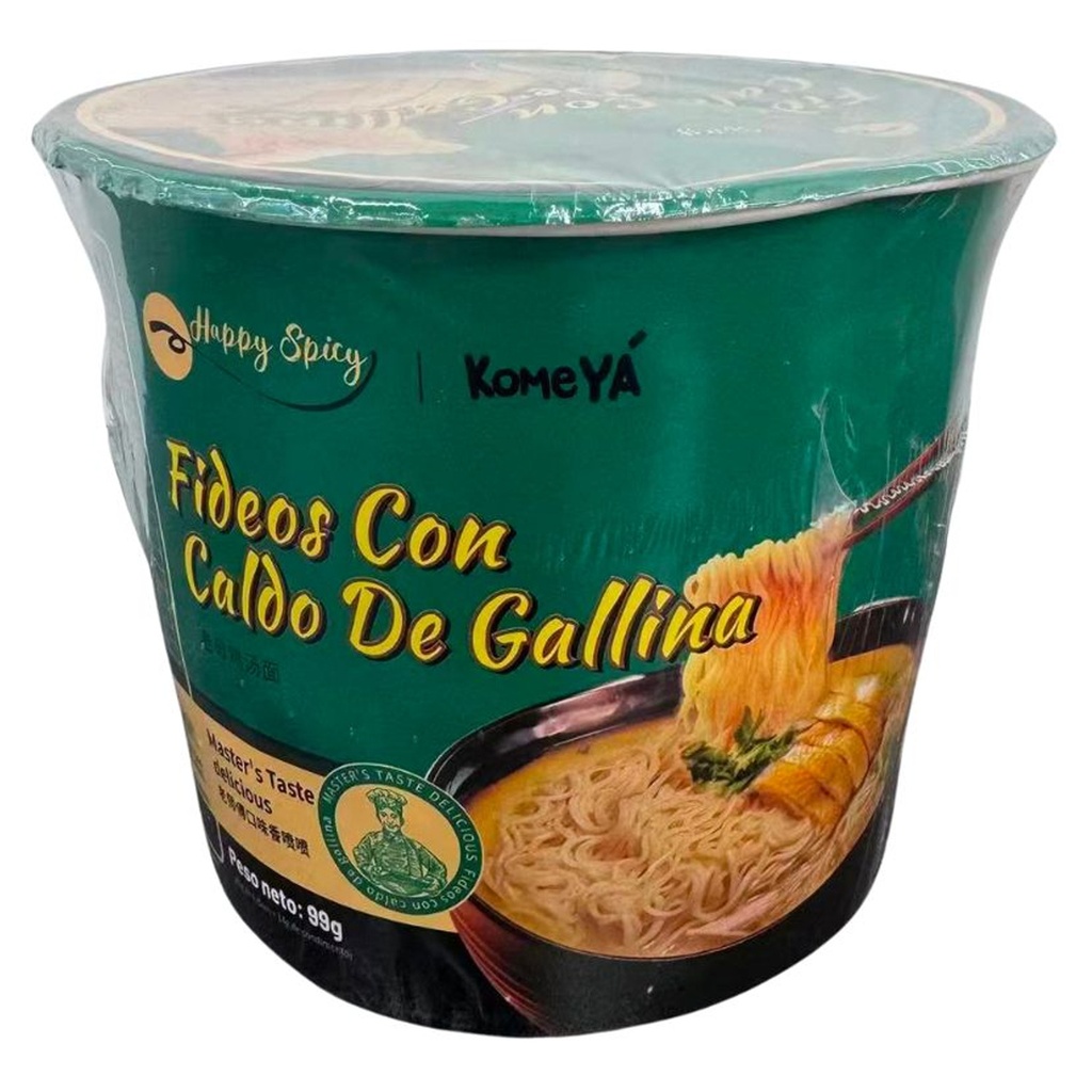 [500134] FIDEOS SABOR POLLO *KOMEYA* 老母鸡汤面桶面 99g/12