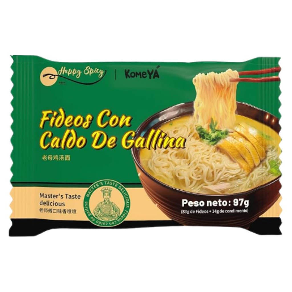 FIDEO POLLO *KOMEYA* 老母鸡汤面袋面 97g/24