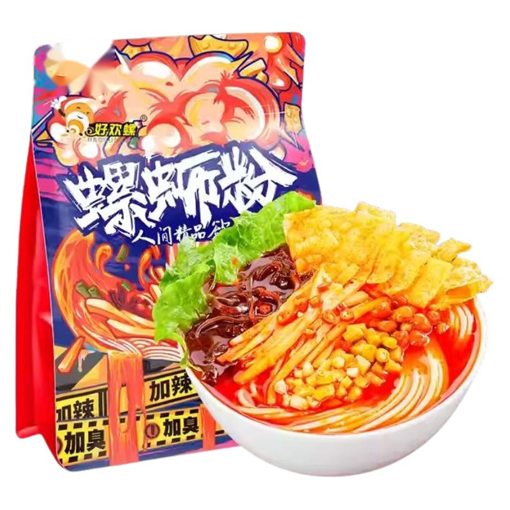 FIDEO ARROZ PICANTE *好欢螺* 螺蛳粉加辣加臭 375g/18