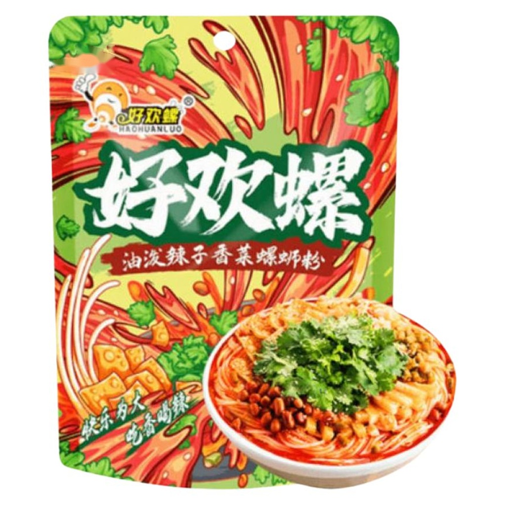 [500144] FIDEO ARROZ PICANTE CON CILANTRO*HAOHUANLUO* 好欢螺螺蛳粉油泼辣子香菜 270g/24