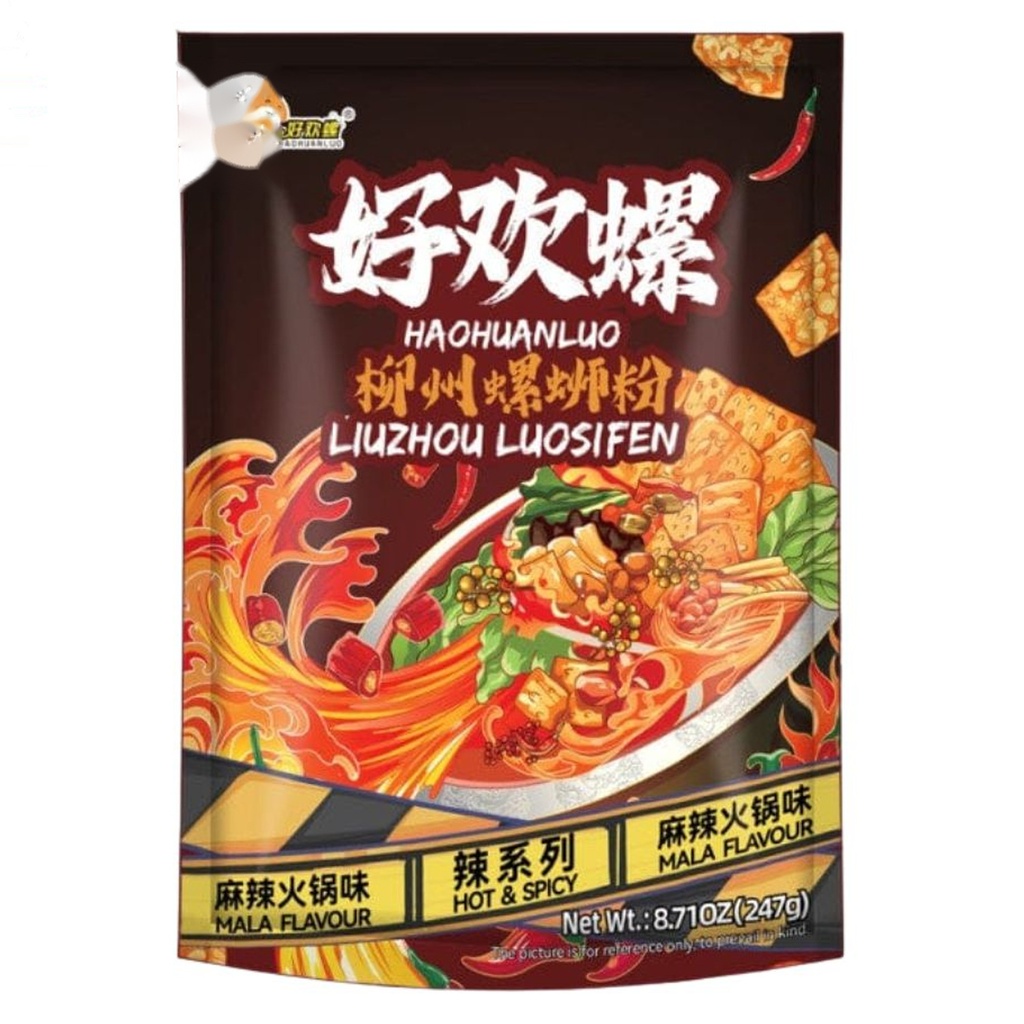 FIDEO ARROZ HOTPOT *好欢螺* 螺蛳粉麻辣火锅味 247g/26