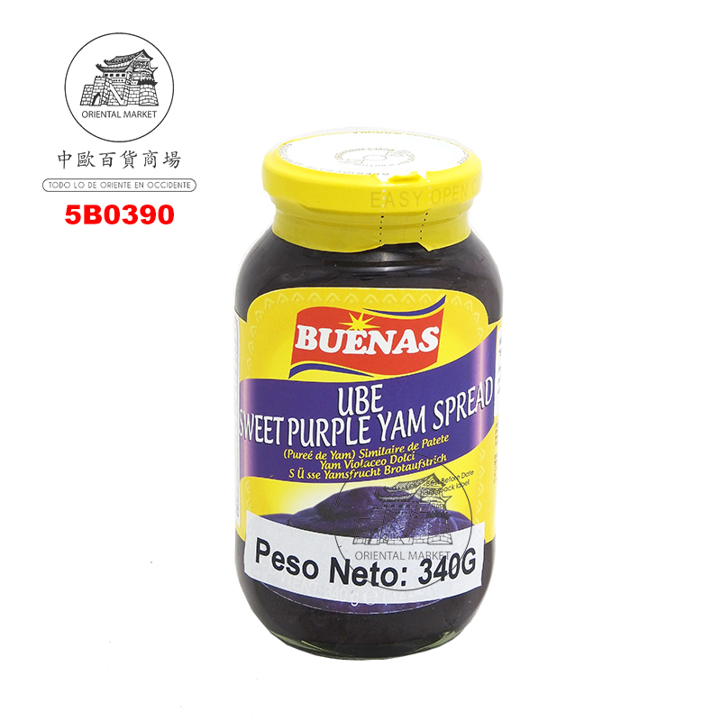 [501675/5B0390] BATATA PURPURA (UBE) *BUENAS* 菲律賓蕃薯醬340G/24