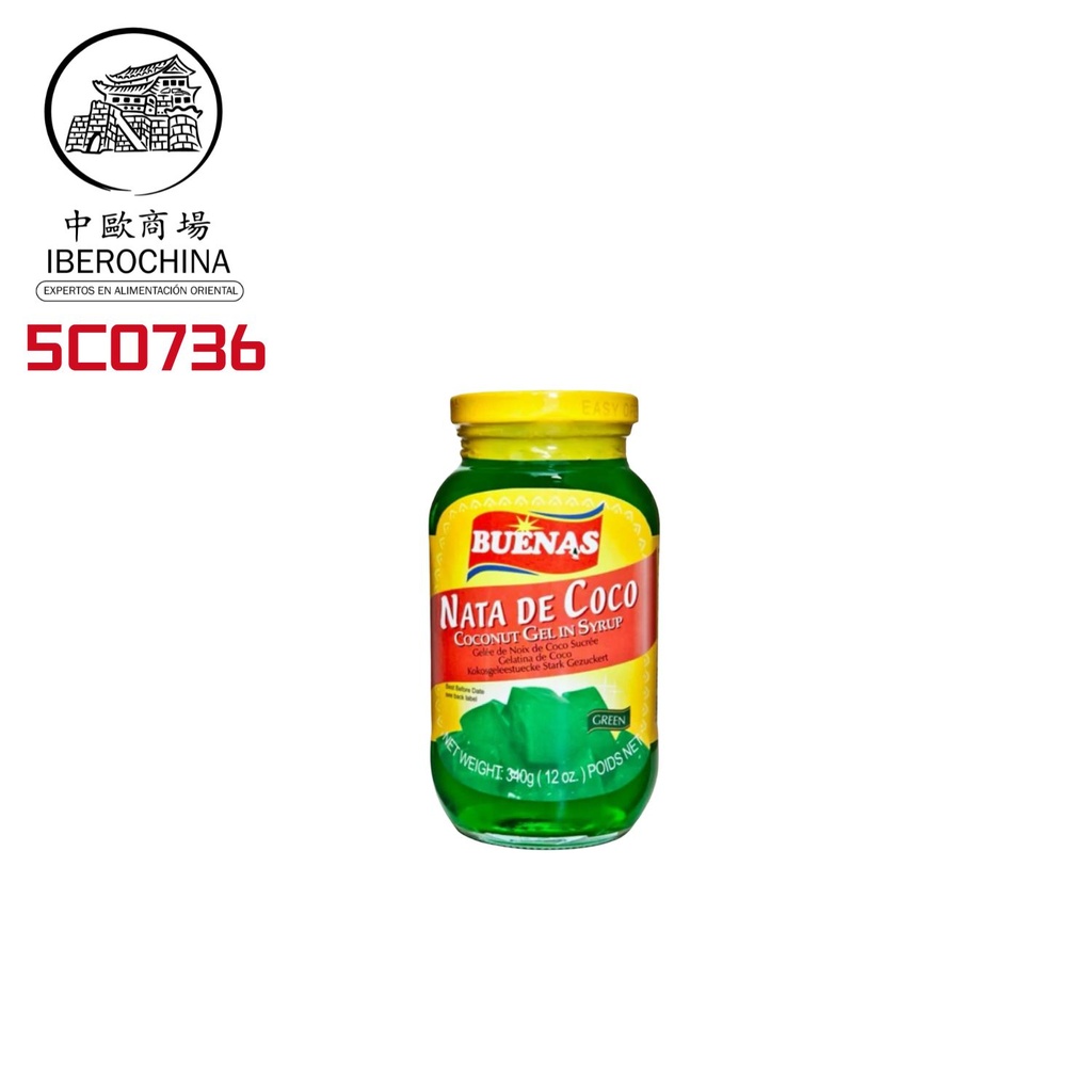 [501967/5C0736] CONFITURA NATA COCO/VERDE *BUENAS*菲(綠色)涼粉340G/24