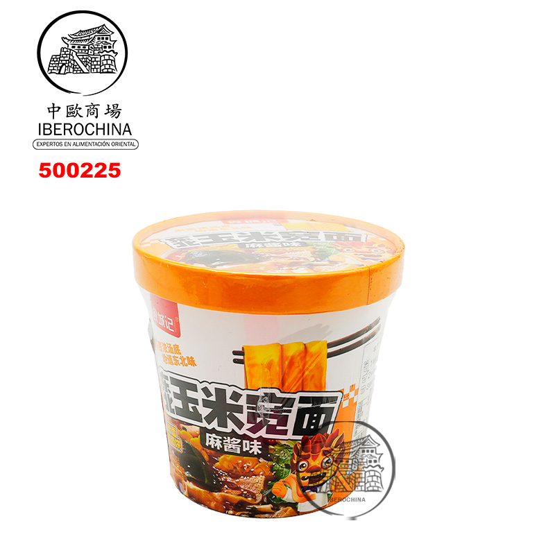 FIDEO ANCHO DE MAÍZ *SCJ* 食城记东北玉米宽面 100g/12