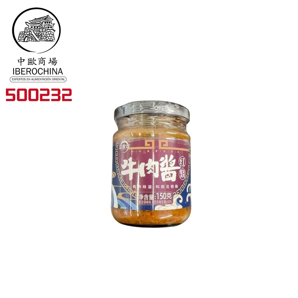 SALSA DE TERNERA ESTOFADA *MENGLAI* 梦莱红烧牛肉酱 150g/24