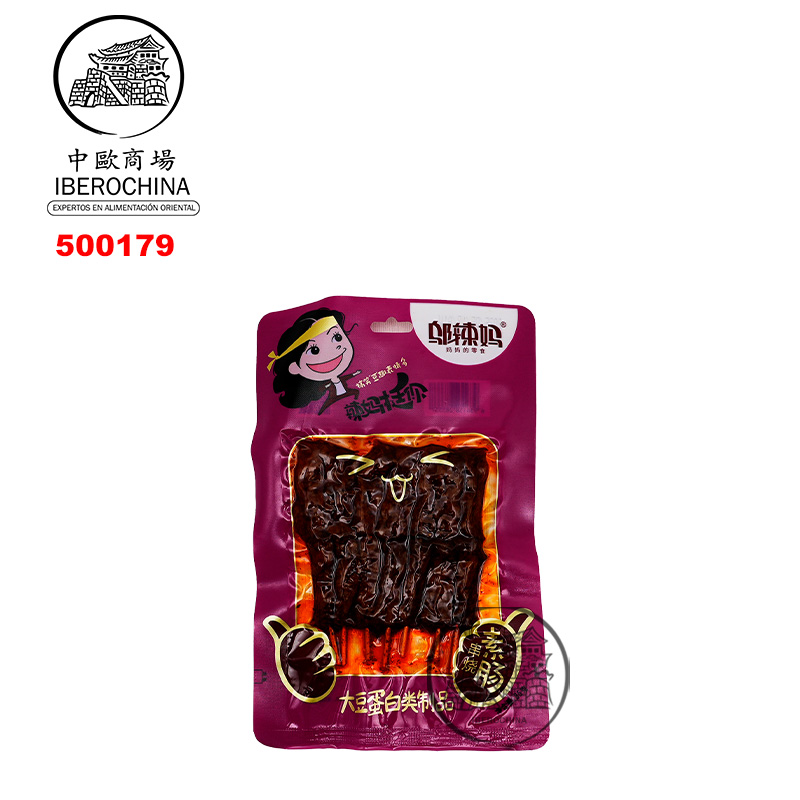 SALCHICHAS DE CARNE VEGETAL 邬辣妈串烧素肠 85g/80