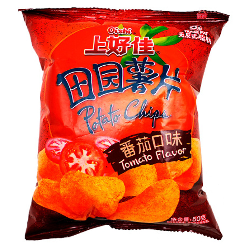 [500197] CHIPS CAMPESINA SABOR TOMATE *OISHI * 上好佳田园薯片番茄味 50g/20