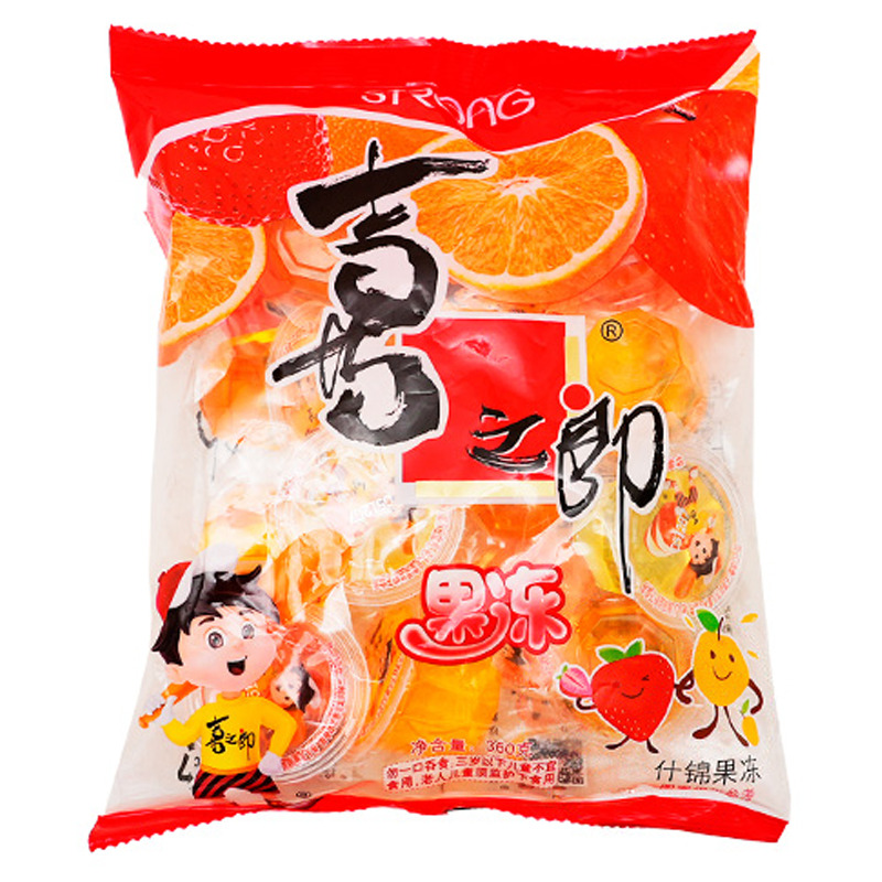 [500206] JELLY DE FRUTAS *XIZHILANG* 喜之郎什锦果冻 360g/16