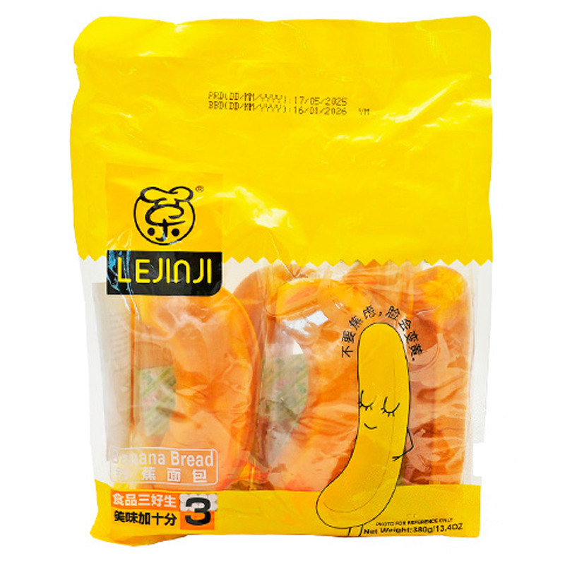 [500211] PAN SABOR PLATANO *LEJINJI* 乐锦记香蕉面包 380g/10