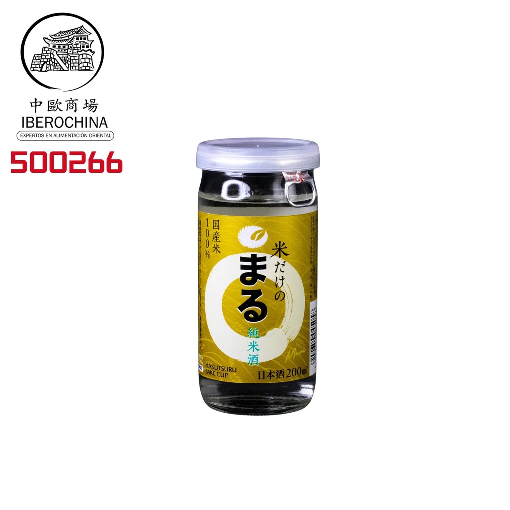 SAKE (13,5%) MARU JUNMAI *HAKUTUSRU* 白鹤丸纯米清酒200ml/5u/6