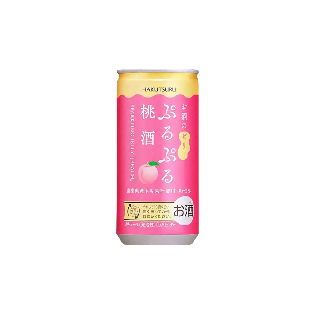 SAKE (3%) ESPUMOSO MELOCOTON *HAKUTSURU* 白鹤桃子味起泡清酒 190ml/30