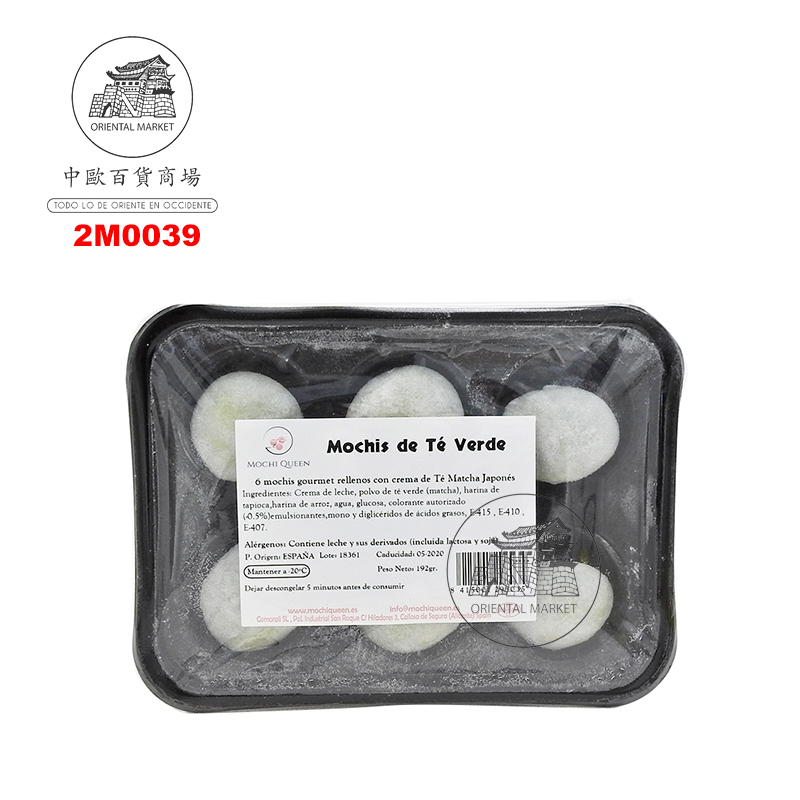 [200333/2M0039] MOCHI TE VERDE CONGELADO *MOCHI QUEEN* 雪后冻绿茶麻糬 210g/6u/10