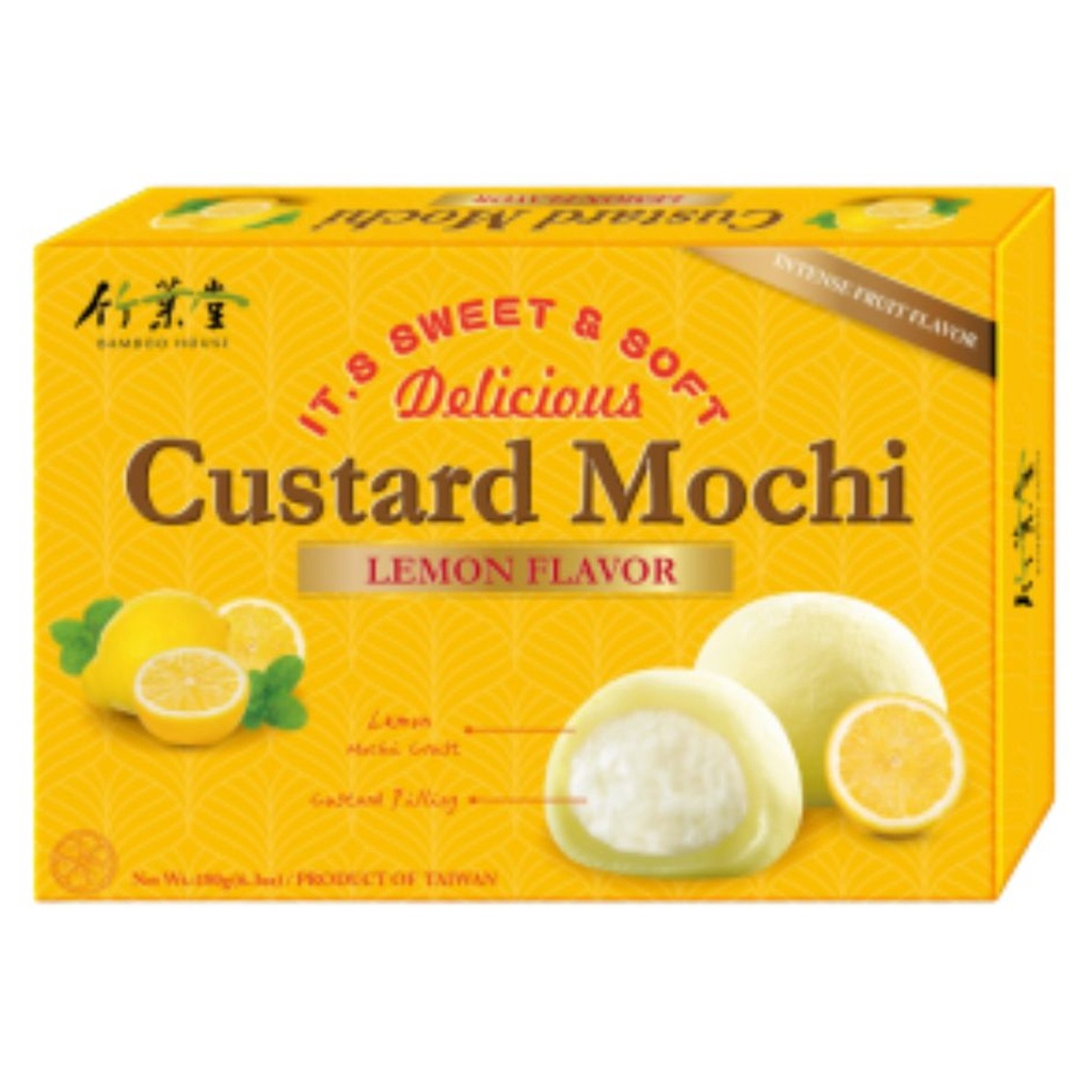 [502360/5P0912] PASTEL MOCHI LIMON *BAMBOO HOUSE* 竹叶堂卡士达柠檬口味麻糬 180g/24