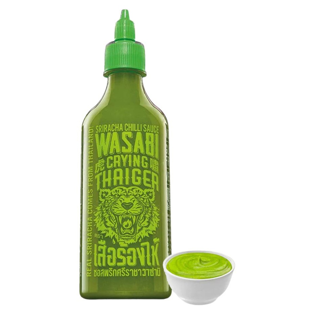 [500297] SALSA SRIRACHA WASABI *CRYING THAIGER* 虎啸是拉差芥末酱 440ml/12