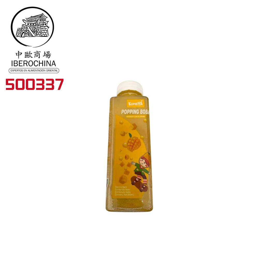BEBIDA SABOR A MANGO *KOMEYA* 爆珠饮料芒果味350ml/12
