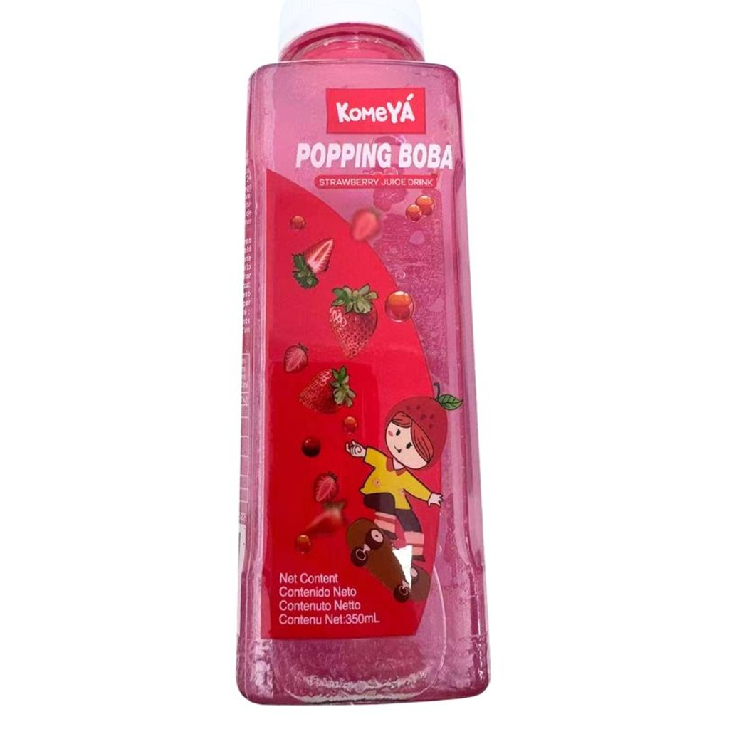 BEBIDA SABOR A FRESA *KOMEYA* 爆珠饮料草莓味350ml/12
