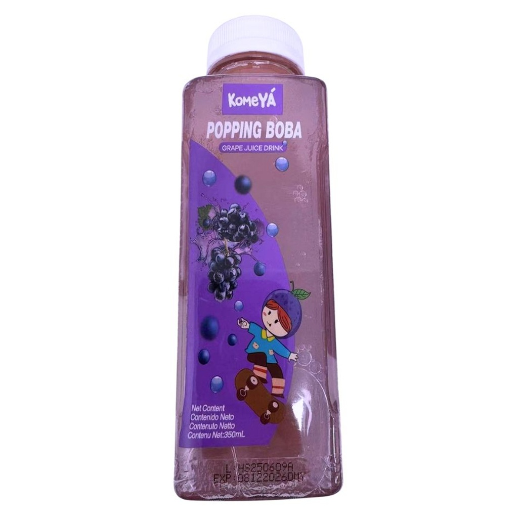 BEBIDA SABOR A UVAS *KOMEYA* 爆珠饮料葡萄味350ml/12