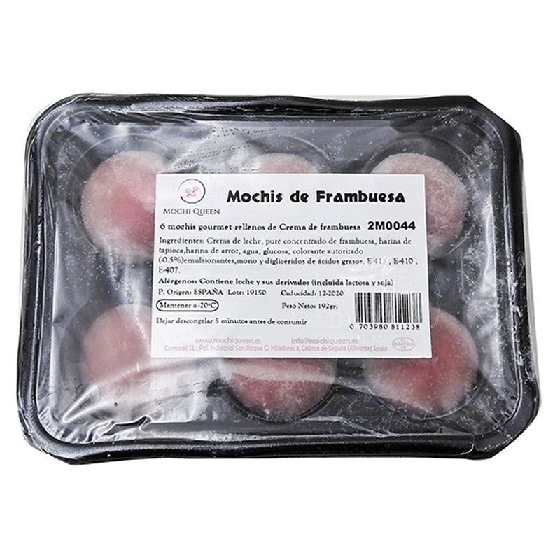 [200341/2M0044] MOCHI FRAMBUESA CONGELADO *MOCHI QUEEN* 雪后冻覆盆子麻糬 210g/6u/10