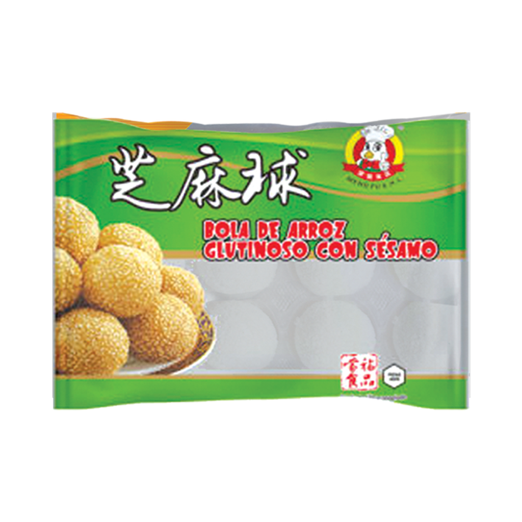 [200462/2B0050] BOLA ARROZ GLUTINOSO SESAMO CONGELADA *MENGFU* 蒙福冻芝麻球 400g/10