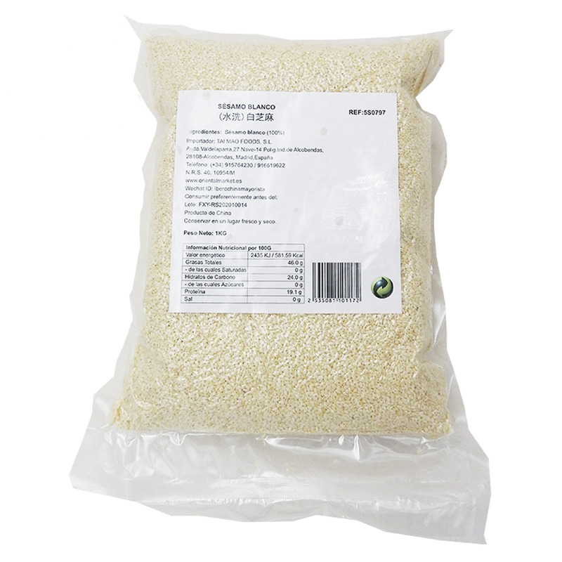 SESAMO BLANCO  纯白芝麻水洗 1kg/10