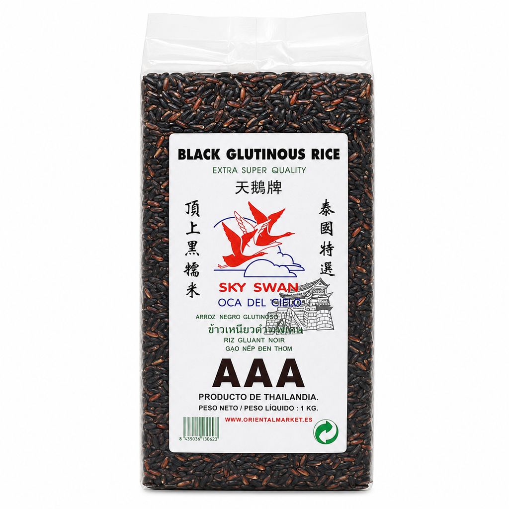 [501613/5A0060] ARROZ NEGRO GLUTINOSO *SKY SWAN* 天鹅黑糯米 1kg/10