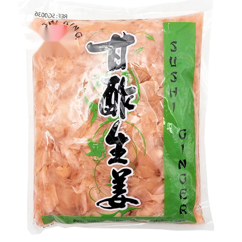 [502171/5G0036] JENGIBRE ROSA GARI *SUSHI KING* 寿司王红醋姜片 1kg/10