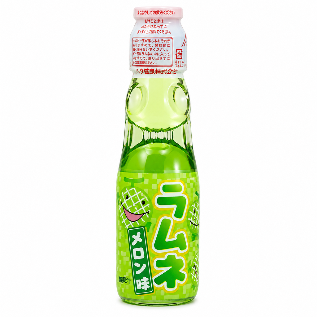 [501363/5B0066] BEBIDA GASEOSA MELON *RAMUNE* 日本香瓜弹珠气泡饮料 200ml/30