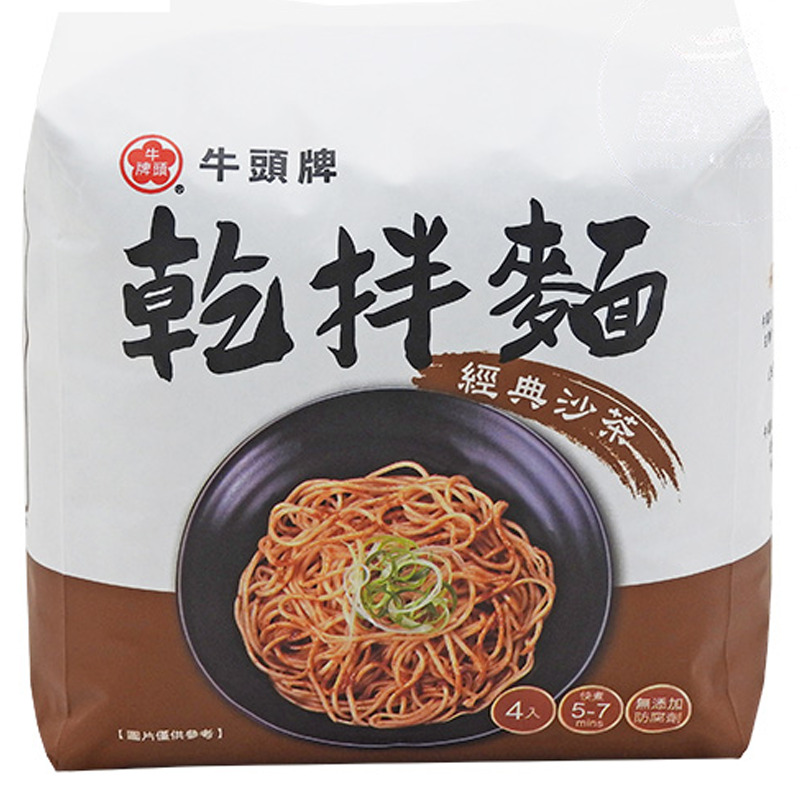 [502819/5T0772] TALLARINES SABOR BARBACOA *BULL HEAD* 牛头牌干拌面经典沙茶 440g/12