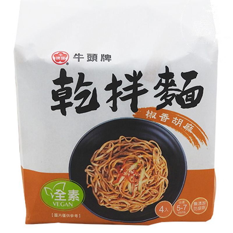 FIDEO PICANTE SESAMO *BULL HEAD* 牛头牌干拌面椒香胡麻 464g/12