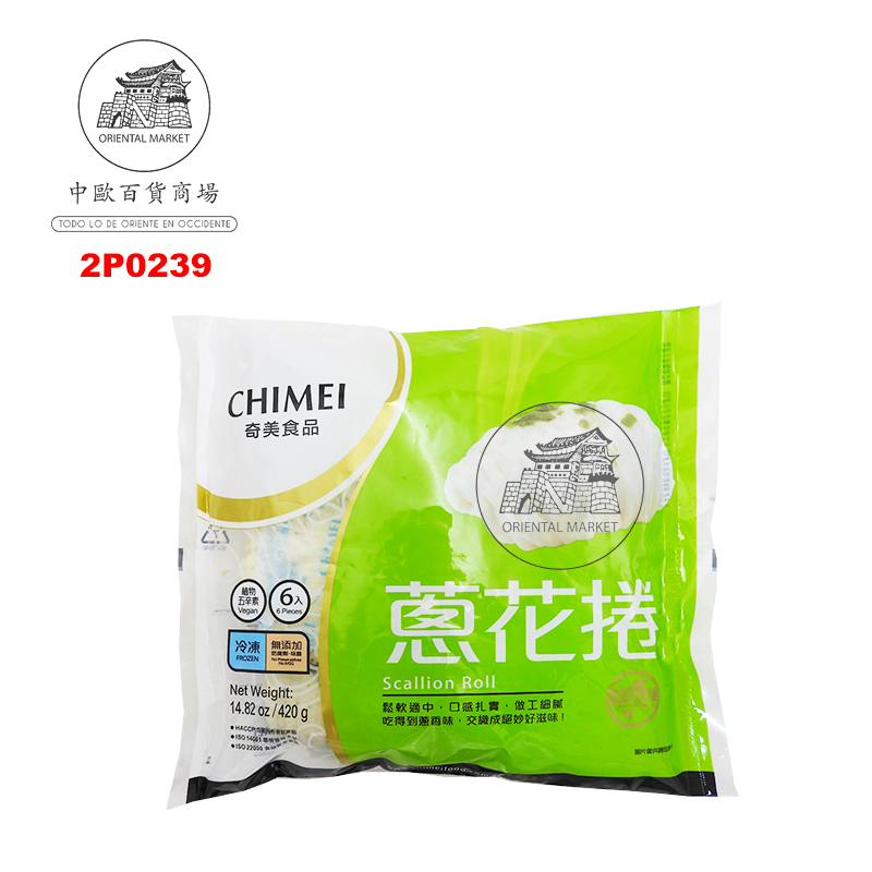 PAN CON CEBOLLETA *CHIMEI* 奇美冷冻葱花卷 420g/6u/12