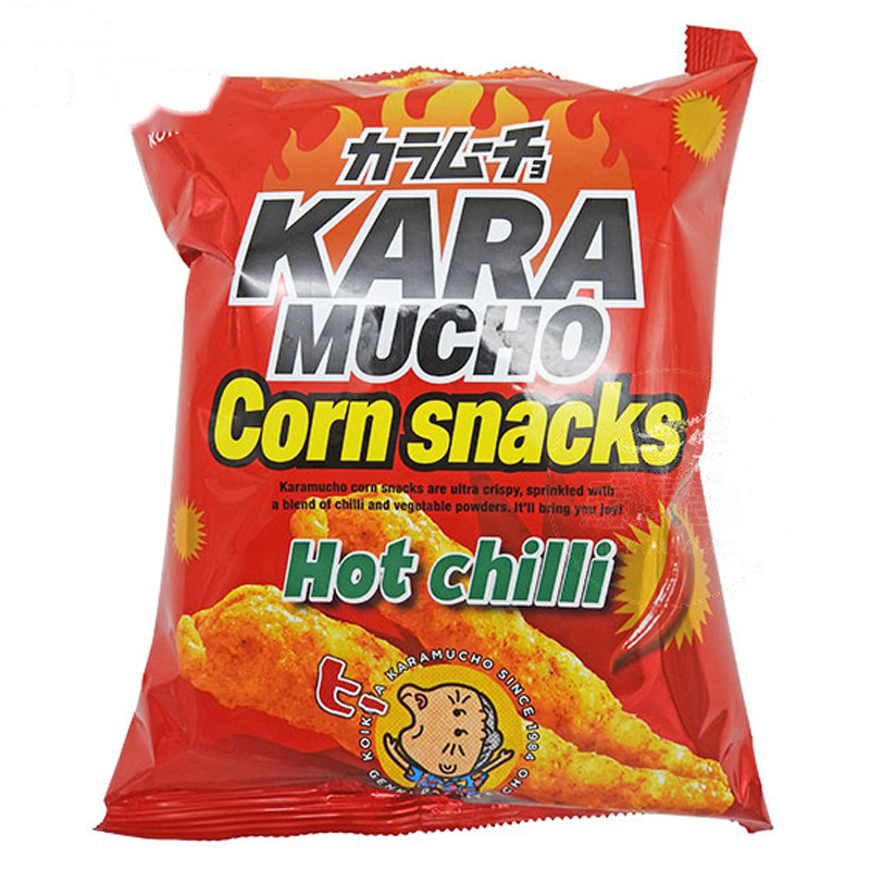 [500993/5C0883] CHIPS MAIZ PICANTE KARAMUCHO *KOIKEYA* 烤辣玉米条 65g/12