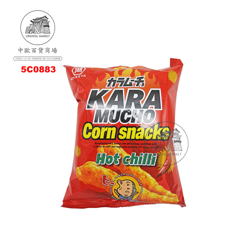 [500993/5C0883] CHIPS MAIZ PICANTE KARAMUCHO *KOIKEYA* 烤辣玉米条 65g/12