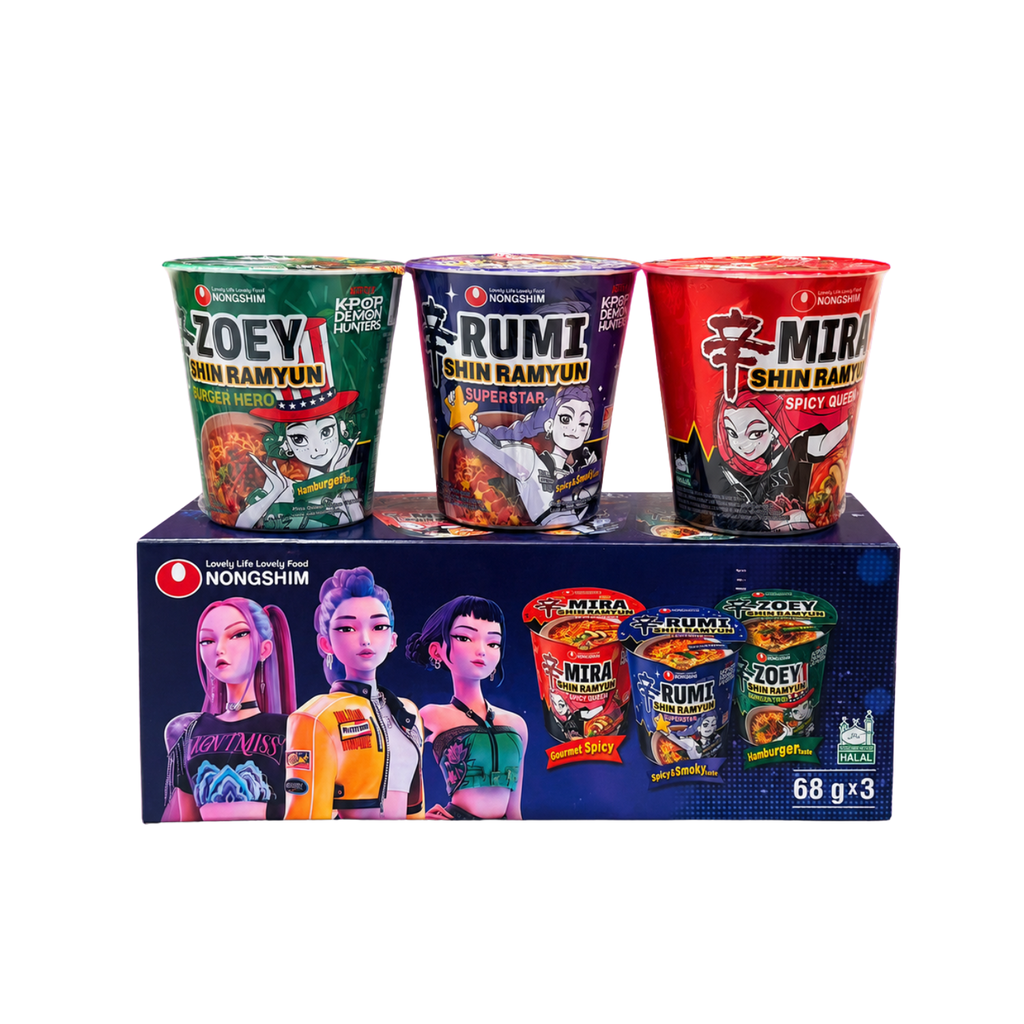 NOODLE CUP EDICION K-POP *NONGSHIM* 农心K-POP联名混合口味杯面 68g/3u/8