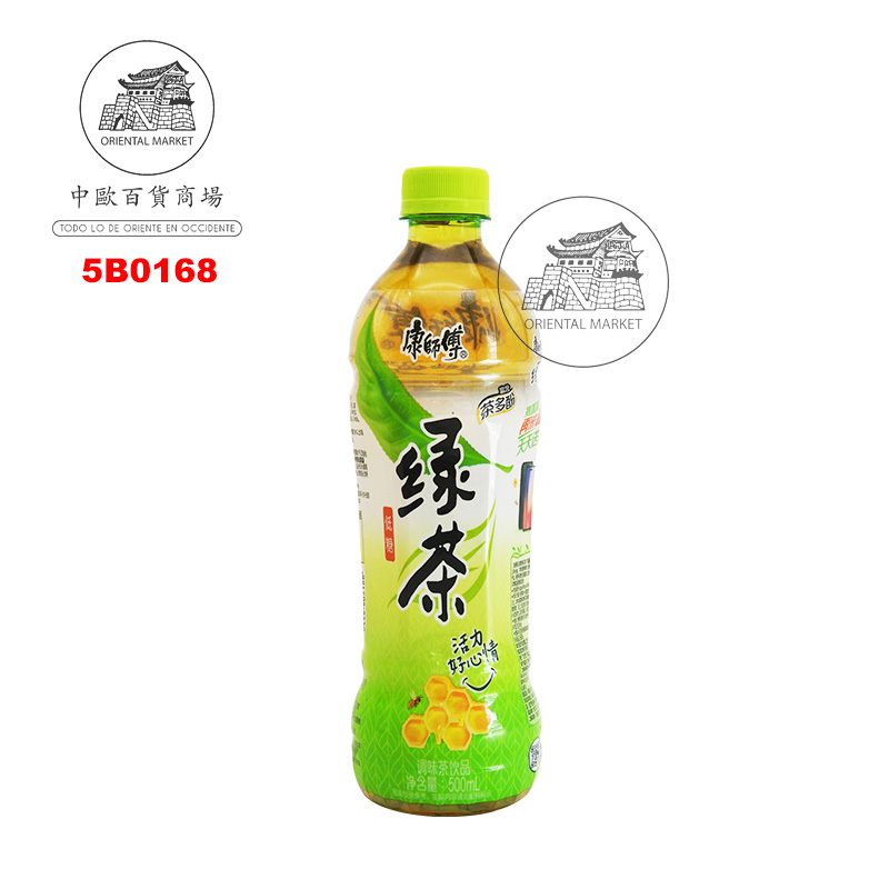 BEBIDA TE VERDE CON AZÚCARES *MASTER KONG* 康师傅低糖蜂蜜绿茶 500ml/15