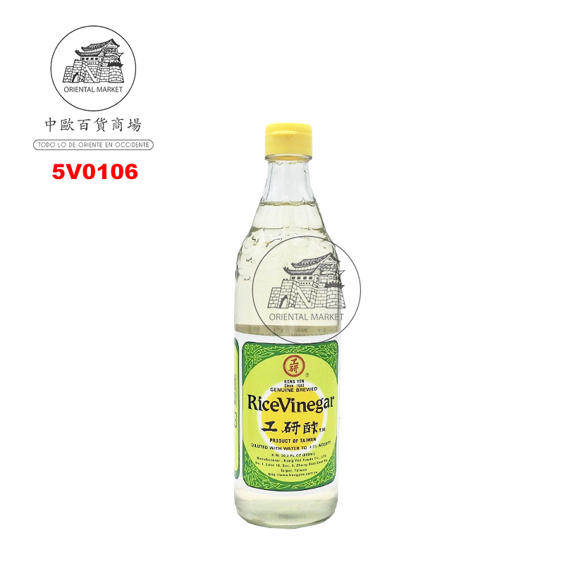[501079/5V0106] VINAGRE ARROZ *KONGYEN* 工研米醋 600ml/12
