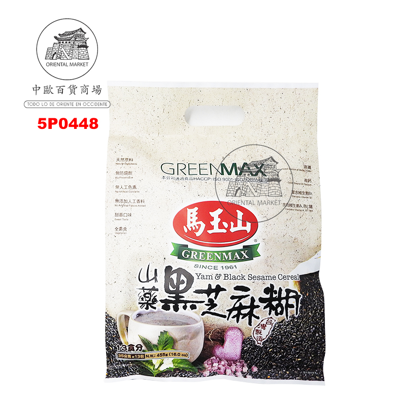 POLVO SESAMO Y YUCA  马玉山山药黑芝麻糊 360g/12