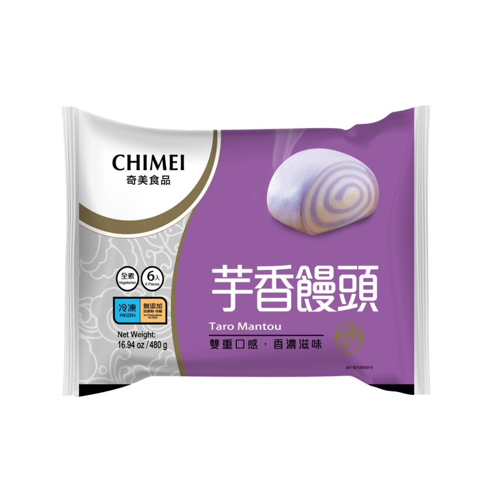 [200635/2P0190] MANTOU TARO CONGELADO *CHIMEI* 奇美冻芋香馒头 480g/6u/12