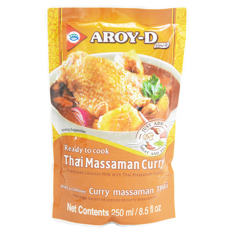 [501982/5C0751] CURRY MASSAMAN THAI *AROY-D* 泰式玛莎曼咖喱汁 250ml/12