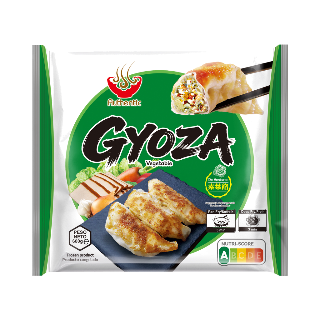 [200546/2G0081] GYOZA VERDURA CONGELADA *AUTHENTIC* 正点冻素菜饺 600g/12