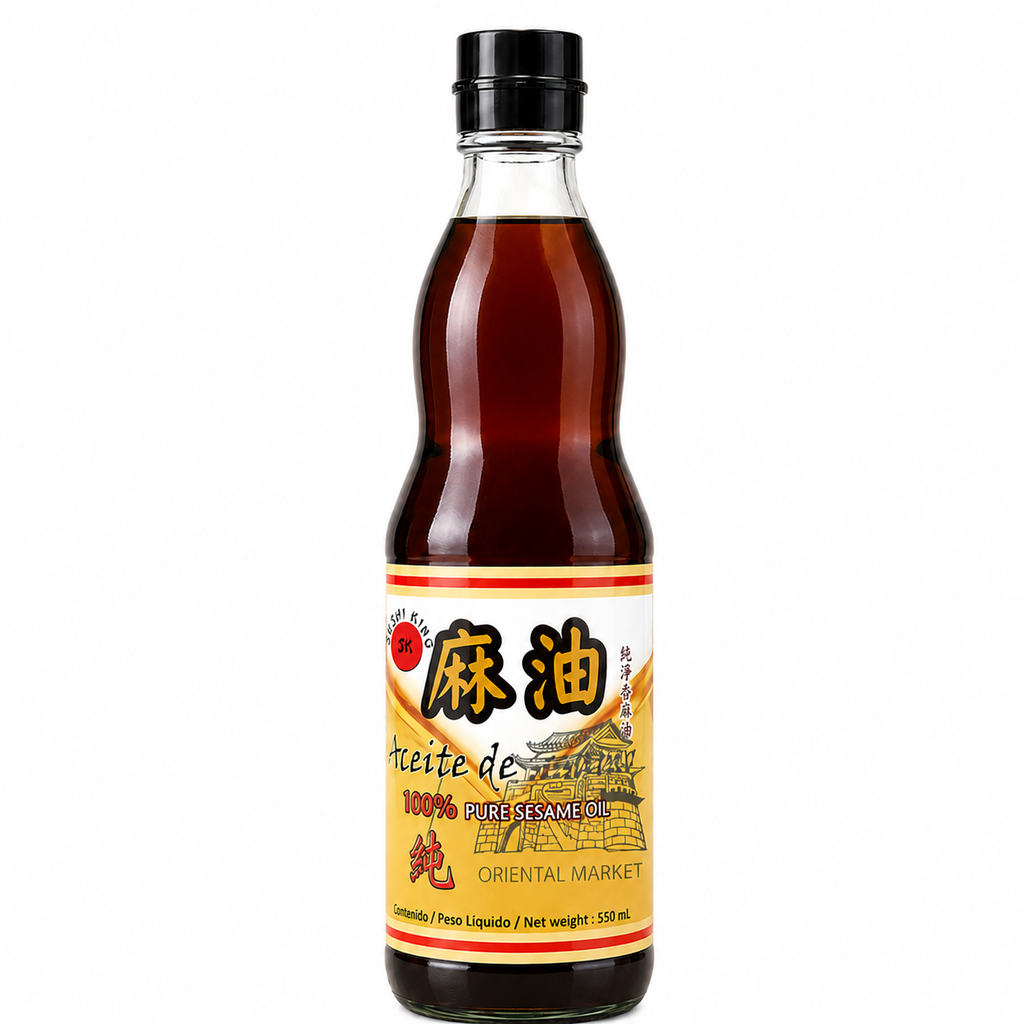 [501526/5A0342] ACEITE SESAMO PURO *SUSHI KING* 寿司王纯麻油 550g/12