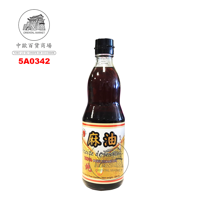 ACEITE SESAMO PURO *SUSHI KING* 寿司王纯麻油 550g/12