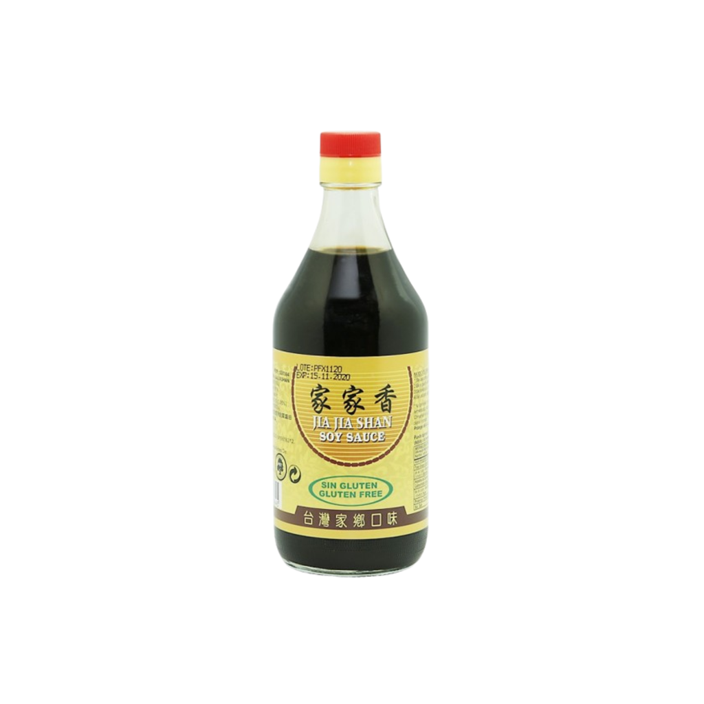 SALSA SOJA SIN GLUTEN *JIAJIASHAN* 家家香无麸质酱油 500ml/12