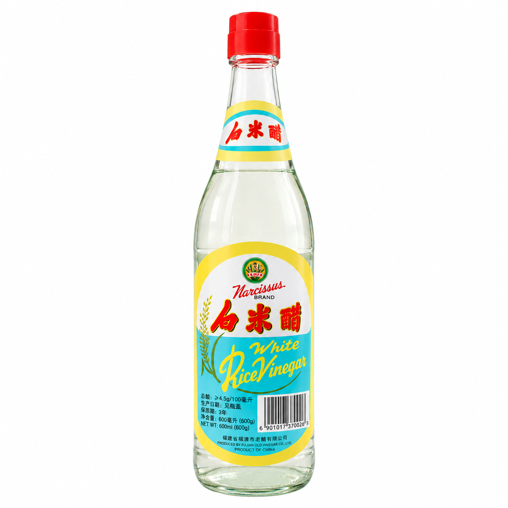 [501023/5V0053] VINAGRE DE VINO BLANCO Y ARROZ *NARCISSUS* 水仙花牌白米醋 600ML/12