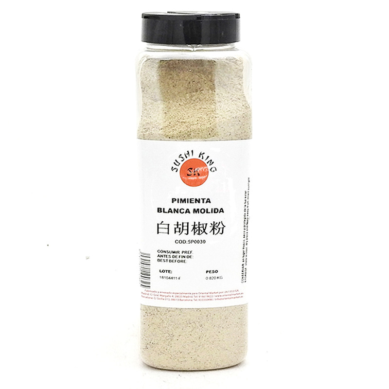 [501401/5P0030] PIMIENTA BLANCA *SUSHI KING* 寿司王白胡椒粉 820g/12