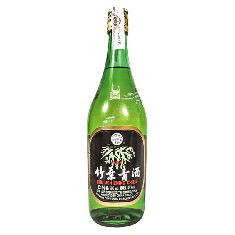 [501538/5A0158] AGUARDIENTE (45%) CHUYEHCHIN *XINGHUACUN* 杏花村竹叶青酒 500ml/12