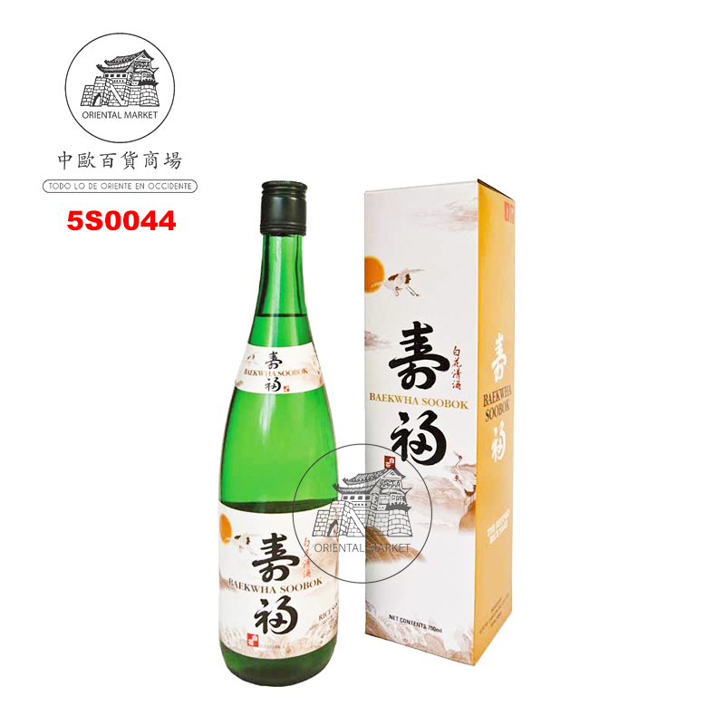 SAKE COREANO (13%) *BAEKWHA* 白花小瓶清酒 700ml/12